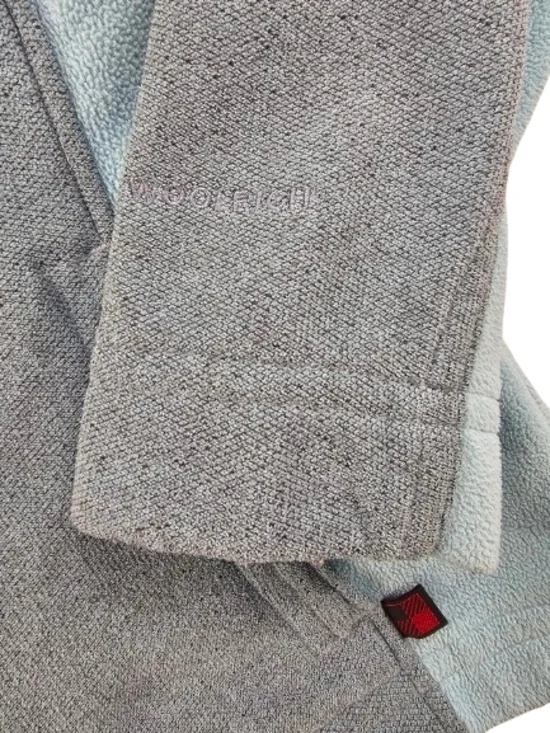 Woolrich Full Double Zip Fleece Jacket Women's L Teal Blue Outdoor Hiking Warm - Picture 3 of 11